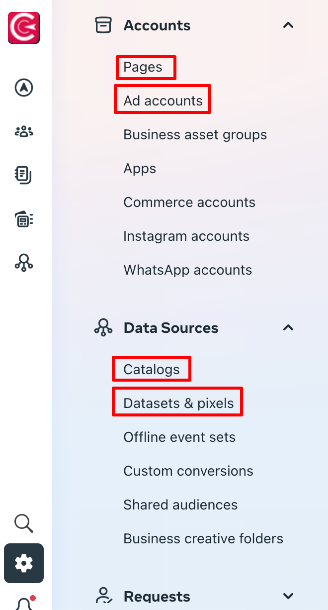 Sharing Meta (FB) Business Manager