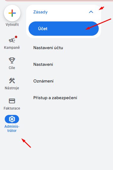 Ověření inzerenta Google Ads 1
