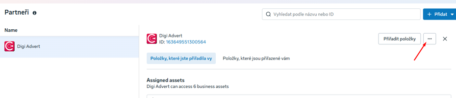 Odebrání přístupu Facebook Business Manageru