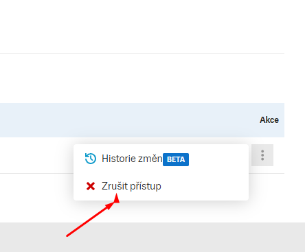 Odebrání přístupu Sklik