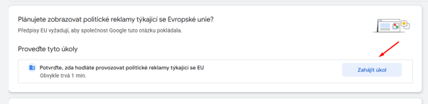 Ověření inzerenta Google Ads 1