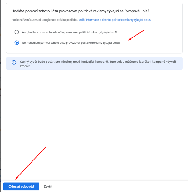 Ověření inzerenta Google Ads 3