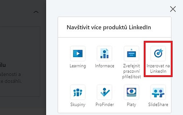 Nastavení reklamy na LinkedIn