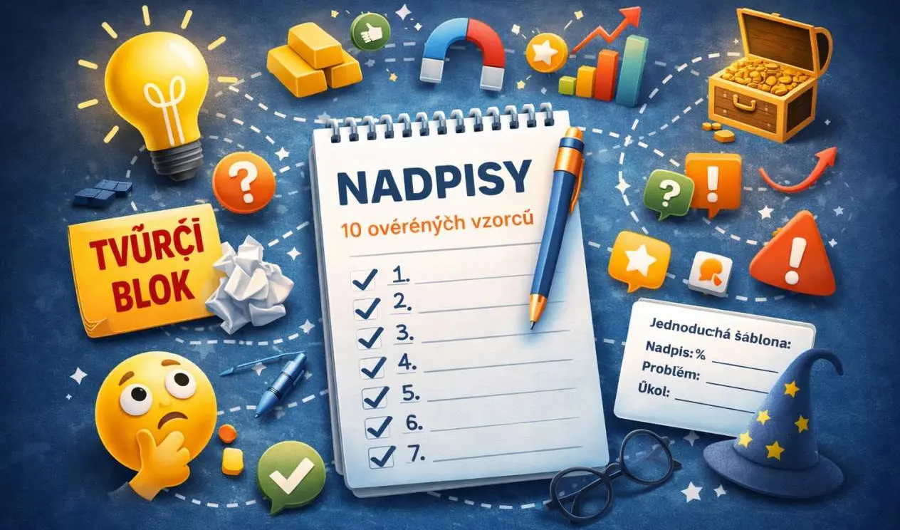10 vzorců pro nadpisy, které vás dostanou z tvůrčího bloku