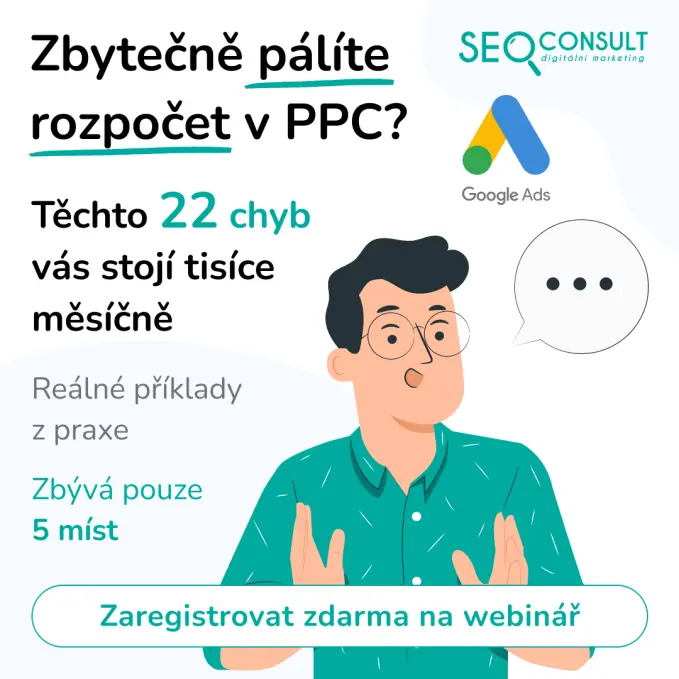 Online webinář - 22 nejčastějších chyb v PPC reklamě